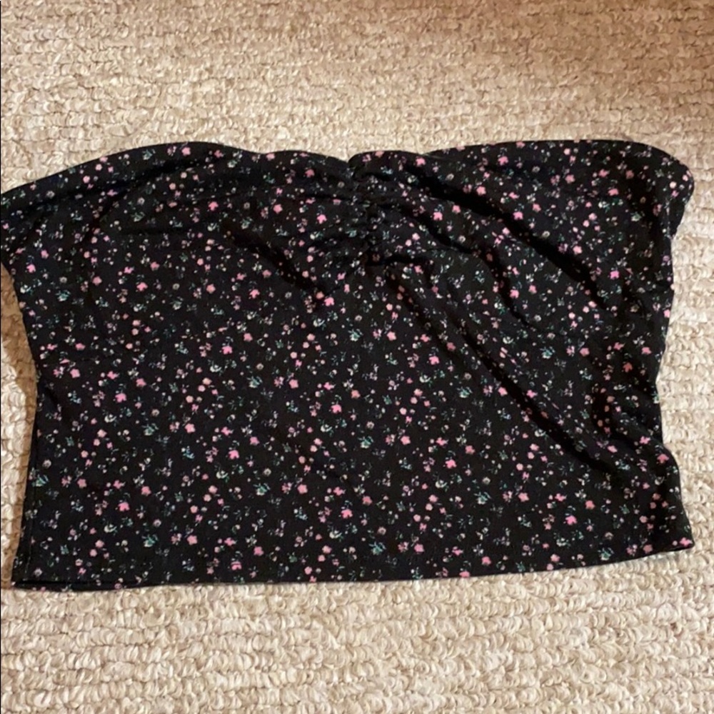 floral tube top